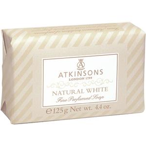 Atkinsons Sapone Profumato Natural White 125g - Fragranza Fiorita con Mughetto e Gelsomino, Ideale per Mani e Corpo
