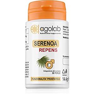 AgoLab Nutraceutica SERENOA REPENS 30 Perle - Purissima Alta Titolazione 90% | Pianta Millenaria il Benessere della Prostata | Alto Assorbimento | Integratore Fatto in Farmacia