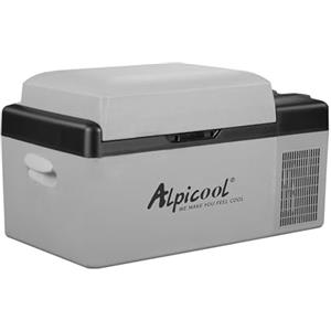 Alpicool EC20 20L Frigoriferi per Auto Mini Frigo Portatile Elettrico Auto Frigorifero Congelatore 12/24V DC per Viaggio(Batteria non inclusa)