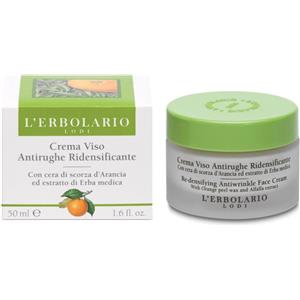 L'Erbolario Crema Viso Antirughe Ridensificante con Cera di Scorza d'Arancia ed Estratto di Erba Medica - 50 ml