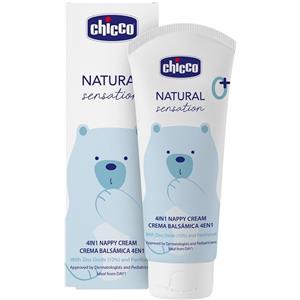 Chicco Natural Sensation Pasta Lenitiva 4 in 1 - 100 ml, con Ossido di Zinco, Burro di Karitè e Pantenolo, ideale per pelli sensibili