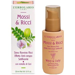 L'Erbolario Siero Ravviva Ricci 30ml - Anti-crespo e Setificante per Capelli Mossi e Ricci
