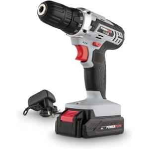 POWERPLUS POWER plus POWC1071 - Trapano avvitatore, batteria 20 V Li-ion, colore grigio