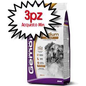MONGE GEMON CANE CROCCHETTA MEDIUM ADULT POLLO E RISO 15 KG OF [PREZZO A CONFEZIONE - acquisto min. 3 confezioni]