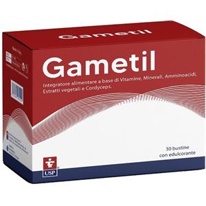 Union Of Pharmaceut Sciences Gametil - Integratore alimentare in 30 bustine con vitamine, minerali e tonici per la fertilità maschile