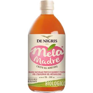 Acetificio Marcello De Nigris - Aceto di Mele Biologico Non Filtrato e Non Pastorizzato 500 ml - Supporto Naturale per il Metabolismo