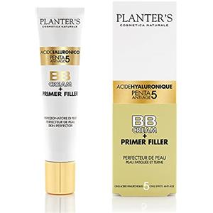 Planter's - BB Cream Penta 5 Acido Ialuronico + Primer Filler. Effetto filler anti-età e antirughe grazie ai 5 acidi ialuronici. Protezione solare UVA/UVB. 40 ml.