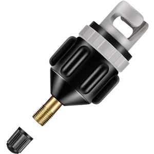 NyxSeat 1 adattatore per valvola ad aria nera, pompa gonfiabile, adattatore da uomo, adattatore per pompa ad aria per canoe, gonfiabili, ecc.