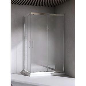 Yellowshop - Box Cabina Doccia Bagno Rettangolare, Dimensioni: 70X120 cm, Cristallo 6mm : Puntinato Opaco