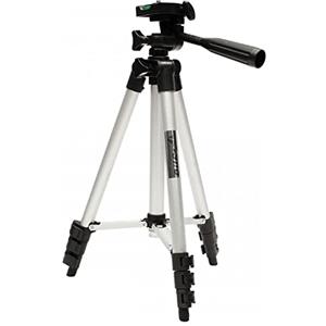 OXYN Cavalletto Treppiedi Supporto Leggero Porta Fotocamera Reflex Allungabile Alluminio con Livella Regolabile Estendibile per Macchina Fotografica Videocamera Camera Professionale e Custodia