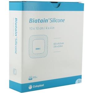 Coloplast Biatain Silicone Lite 10x10 cm - Medicazione Avanzata in Schiuma di Poliuretano con Adesivo Delicato
