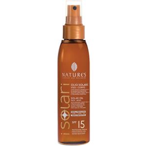 Nature's Olio Solare Viso e Corpo SPF 15 - 150 ml, Protezione e Abbronzatura Intensa