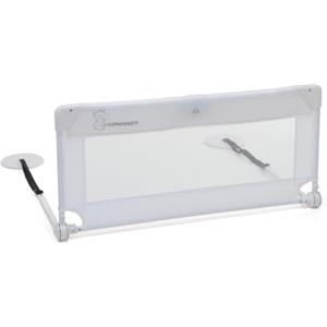 FOPPAPEDRETTI Sponda da Letto Hoplà 90 cm, per bambini da 18 mesi a 5 anni, Fissaggio sotto materasso, Pieghevole e Trasportabile, Borsa da trasporto inclusa, Sicura e Protettiva, Bianco