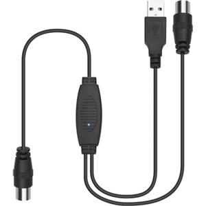 August DTB115B Adattatore amplificatore segnale antenna TV | Amplificatore antenna 20dB alimentato USB per TV digitale, ricezione potenziata per Freeview HD, TV portatili, casa e camper