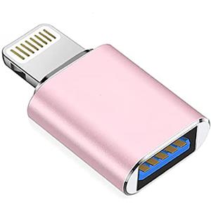 Wahbite Adattatore Apple Lightning a USB per fotocamera, cavo USB 3.0 OTG per iPhone/iPad per collegare lettore di schede, chiavetta USB, disco U, tastiera, mouse, hub, MIDI, Plug & Play