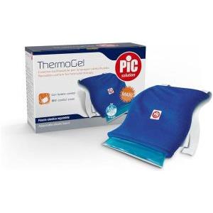 PIKDARE SpA Cuscino Thermogel Riutilizzabile 20x30 cm per Terapia Caldo/Freddo con Fodera e Fascia Elastica