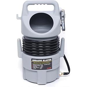 BuRuiYoten Impianto di sabbiatura mobile, sabbiatrice per sabbiatura, tubo ad aria compressa, pistola per sabbiatura pneumatica, set professionale e mobile, con sabbiatrice
