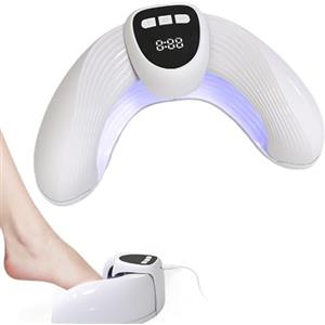 HOVCEH Laser per Funghi Unghie, HOVCEH Forma a U Dispositivo Laser dei Funghi Unghie, Lampada UV Led Regolabile Dispositivo Trattamento Laser Micosi Unghie con Infrarossi per Mani e Piedi (B)