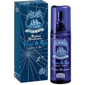Helan, Vetiver & Rum, Profumo Deodorante Uomo, Spray Naturale, senza Sali di Alluminio - Deodorante Uomo Spray Arricchito con Olii Essenziali, Fresco e Delicato, 100 ml - Made in Italy, 1