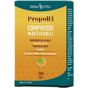 Erba Vita Propoli EVSP 30 Compresse Masticabili - Sostegno Naturale per il Sistema Immunitario
