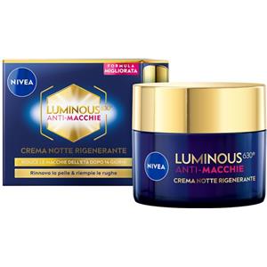 NIVEA Cellular Luminous630 Crema Viso Notte Rigenerante 50 ml - Antimacchia, Antirughe e Idratante con Acido Ialuronico