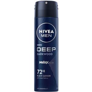 NIVEA Men Deep Deodorante Spray 150 ml - Protezione Antitraspirante e Cura della Pelle