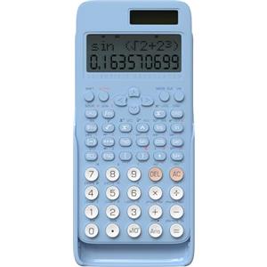 NEWYES 991MS Calcolatrice Scientifica, Calcolatrice per Studenti con 401 Funzioni e Display a Due Righe, Calcolatrice Scientifica con Custodia Protettiva, Adatta per Scuole e Aziende(blu)