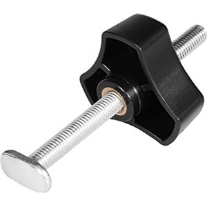 Ejoyous Set di Morsetti a Sgancio Rapido in Metallo, Binario a T con Binario a T Ad Azione Rapida Banco Lavoro con Morsetto a Morsetto per Binario a T Strumento per la(T-Schraube + M8 Kunststoffgriff)