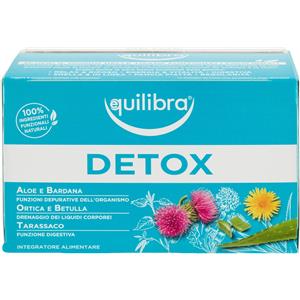 Equilibra Tisana Detox - 15 Filtri con Carciofo, Tarassaco e Bardana per il Benessere e la Depurazione