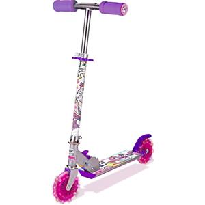 Ozbozz SV13988 - Monopattino con 2 ruote illuminate, Da 4 anni a 11 anni, Regolabile, Multicolore
