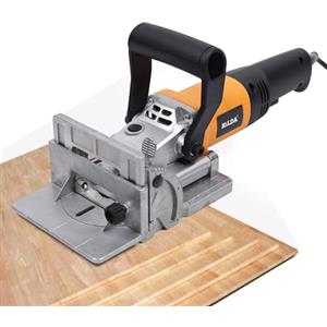 GAOUSD 760 W Lamellatrice Fresatrice a lamelle Altezza Regolabile in Profondità 11600 rpm Con Sacchetto di Polvere Angolo di inclinazione Regolabile a 90°, Adatto per falegnami Di fabbrica