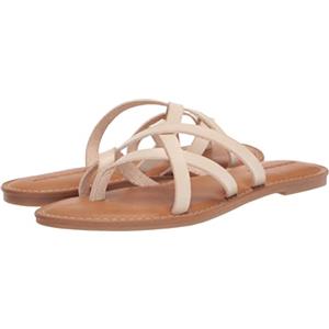 Amazon Essentials Sandalo Slide Basso con Cinturino Donna, Beige Chiaro, 39.5 EU