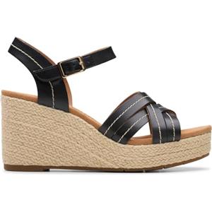 Clarks Sabina Strap - Sandali Da donna, Black Leather,