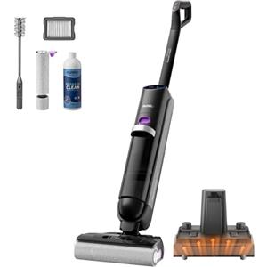 Eureka RapidWash NEW730 Aspirapolvere Lavapavimenti senza Fili Secco/Umido, Inclinazione 170°,Asciugatura Aria Calda 85° in 5 Minuti 21.600pa,Autonomia 40 min,Anti-groviglio 2.0,Serbatoio più Grande