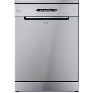 Candy Rapido' Lavastoviglie a Libera Installazione 60 cm, 13 Coperti, 5 Programmi, Partenza Ritardata fino a 9h, Ciclo Rapido 49 Min, Classe C, AxLxP 85x59,7x59,8 cm, Metal - CF 3C7L1S