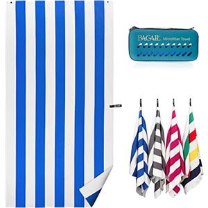 BAGAIL BASICS BAGAIL Asciugamano da Viaggio in Microfibra, Asciugamano da Bagno e Telo Mare, Asciugatura Rapida - Super Assorbente - Ultra Compatto, Ottimo per Sport, Palestra, Yoga e Zaino in Spalla