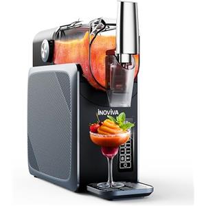 inoviva Macchina per granite INOVIVA, senza bisogno di ghiaccio, macchina per granite domestiche da 2L con autopulizia, 5 programmi preimpostati, granite, margarita, frappé, milkshake (S1.2 Versione)