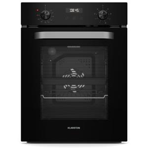 Klarstein SmartSlim Forno Elettrico da Incasso - 49L, 9 Funzioni, Pulizia a Vapore, Timer Digitale, Porta Rimovibile, Forno Ventilato, Design Nero, Classe Energetica A
