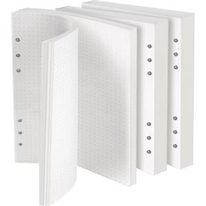 Vicloon Ricarica di Carta A5, 90 Fogli Ricariche di Compatibili con 6 Fori, Carta a Puntinati 21 * 14.2cm per Agende, Planner, Diari, Progetti Fai-da-te, A Righe, Schizzi, Pittura (Reticolo)