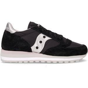 SAUCONY Jazz OTriplel Sneaker In Pelle E Tessuto Nero Argento - Donna - Nero Argento