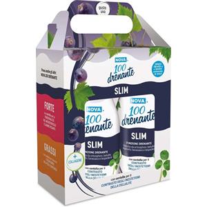 Nova 100 Drenante Slim Bipack 2 x 300 ml - Integratore con Centella e Collagene per Cellulite e Gambe Pesanti
