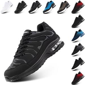 Hitmars Scarpe Donna Sneakers Uomo Scarpe da Corsa Running Ginnastica Sportive Tennis Running Shoes Fitness Sport Shoes Moda Nero EU 40