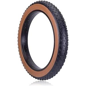 MADICKS COPERTONE 20 X 4.0 X FAT BIKE E-BIKE GOMMA 20'' PNEUMATICO TASSELLATO MTB BICI ELETTRICA NERO/PARA RIGIDO 20X4.0 (100-406) FASCIA MARRONE