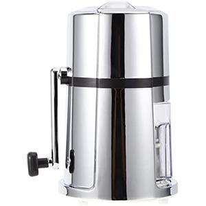 TOTITOM Tritaghiaccio portatile manuale e macchina per il ghiaccio rasato, tritaghiaccio portatile per uso domestico commerciale con lama in acciaio inossidabile Regalo di San Valentino