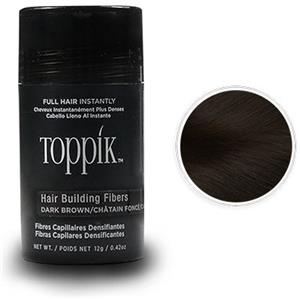 Toppik Hair Building Fibers - Trattamento per Capelli Diradati, Colore Castano Scuro (Dark Brown), 12 g