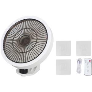 Mumusuki Ventilatore Oscillante a Parete con Telecomando, Luce Notturna, 3 velocità Circolazione 'Aria più Ampia