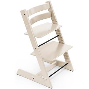 Stokke Sedia Tripp Trapp di Stokke, Vanilla White - Sedia evolutiva e interamente regolabile per neonati, bambini e adulti - Comoda, confortevole ed ergonomica