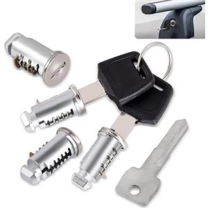 INQUIRLLY 4 pezzi di nucleo di serratura per barre portatutto Thule, serratura di sicurezza per box da tetto, barre portatutto, cilindri di chiusura per cilindro serratura Thule pezzi di ricambio