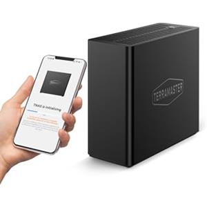 TERRAMASTER F4 SSD NAS Storage - 4Bay All SSD NAS Server N95 QuadCore CPU, 8GB DDR5 RAM, 5GbE Port, Palm-Sized Network Attached Storage ad alte Prestazioni (Diskless)