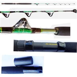 Generico Canna Da Pesca Traina Tonno Con Carrucole Metri 1,65 Libre 30/60 Drifting